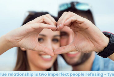 a true relationship is two imperfect people refusing - tymoff